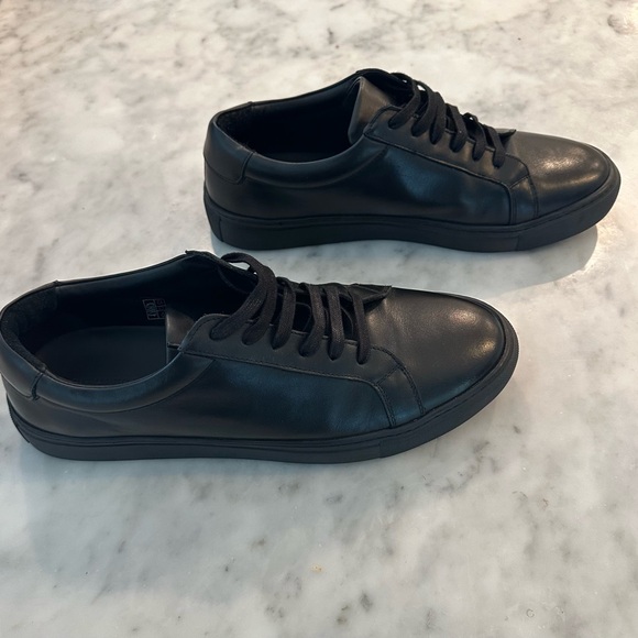Italic Brand New Black Leather Sneakers - Picture 6 of 7